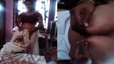 Madurai housewife aunty mulai paal edukum hot clips